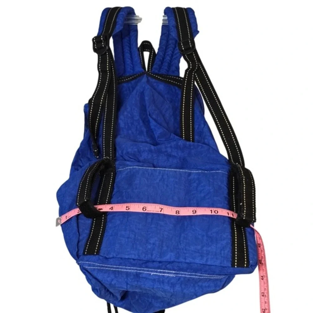 Yoga Body Blue Nylon Ruck‎ Backpack Yoga Mat Carrier 17x11x8 Lightweight Bag